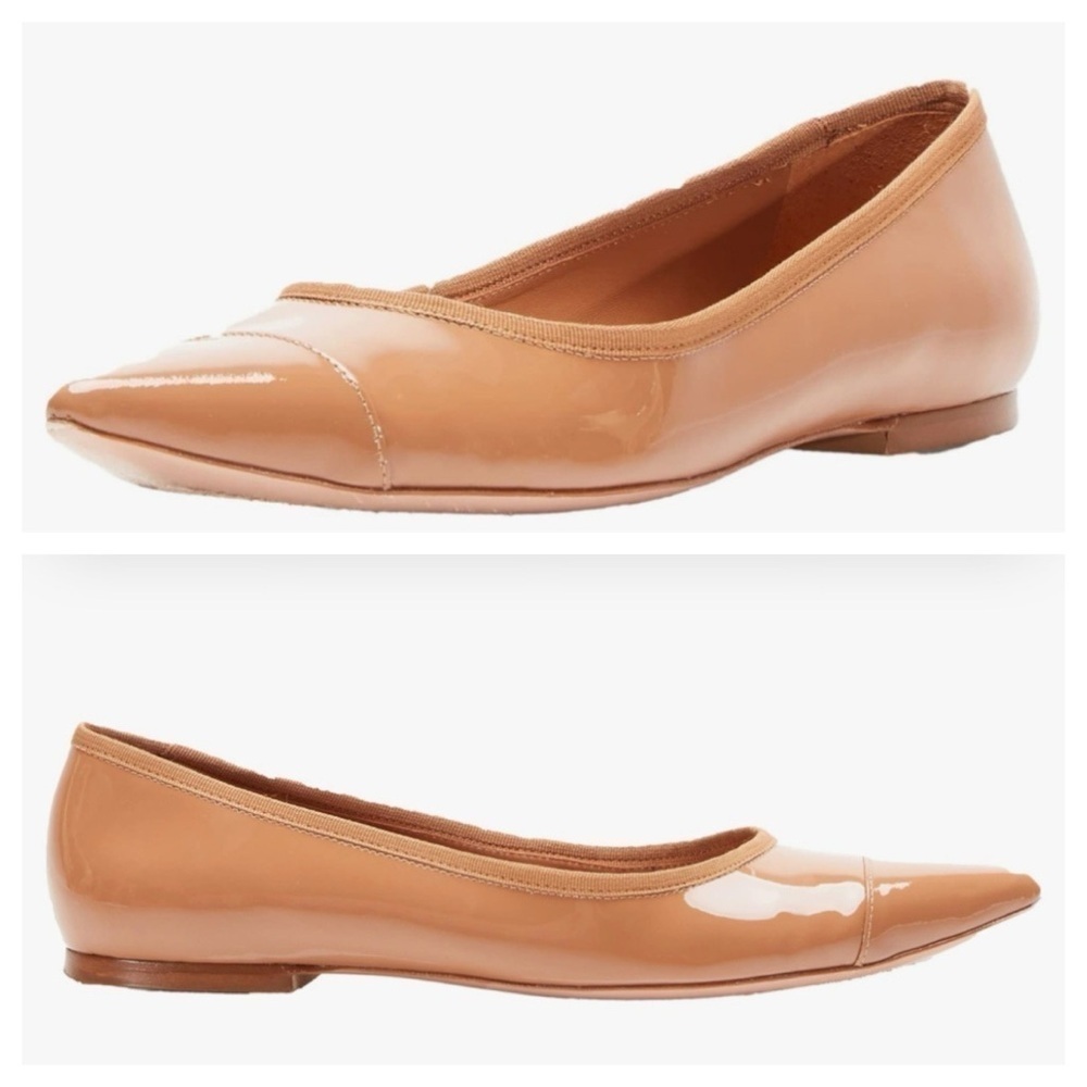 Rebecca Allen Ballet Flats in Nude Patent
